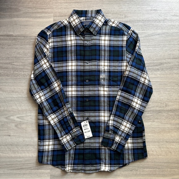 Men's NWT Club Room Blue Flannel Size Small - Picture 2 of 9